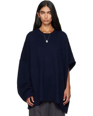 Lisa Yang Din Cape Jumper - Blue