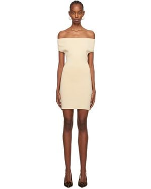 Jacquemus Beige Les Sculptures 'la Robe Cubista' Minidress - Black