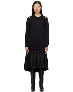 3.1 Phillip Lim Black Layered Midi Dress