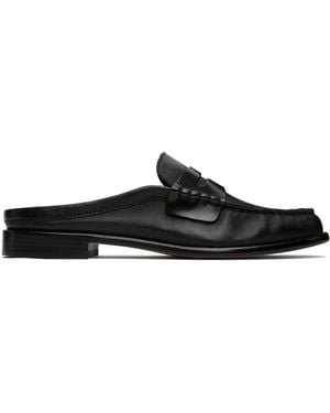 Rag & Bone Carter Leather Mule Loafers - Black