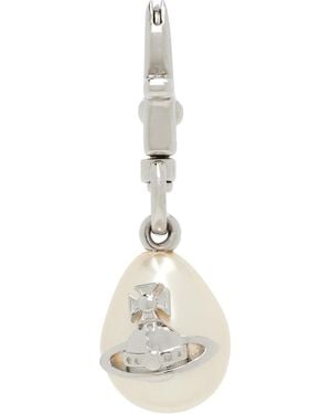 Vivienne Westwood Claude Single Earring - White