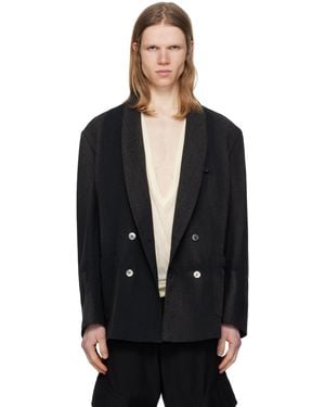 JiyongKim Sun-Bleached Tailored Blazer - Black