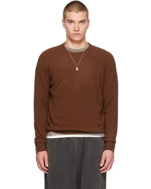 Entire studios Knit Cashmere Crewneck Jumper - Brown