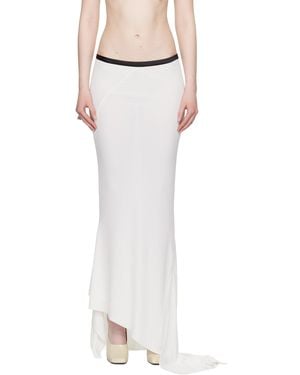 AARON ESH Ssense Exclusive Bridal Capsule Asymmetric Fish Tail Maxi Skirt - Black