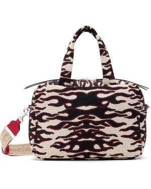 Tory Burch Sac Et Noir À Motif En Jacquard
