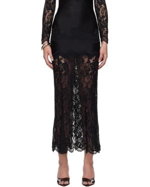 スカート Rabanne Fitted Raffia Lace Skirt Rabanne Fitted Raffia Lace Skirt in Natural | Lyst