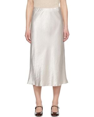 MM by Max Mara Jupe midi alessio blanc cassé - Multicolore
