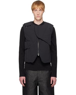 HELIOT EMIL Layered Down Vest - Black