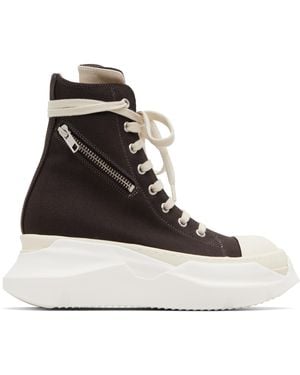 Rick Owens Concordians Cargo Abstract Sneaks Trainers - Black