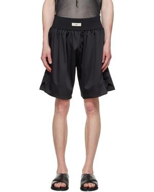 GmbH Nusret Satin Boxing Shorts - Black