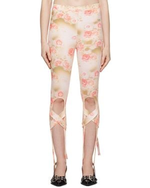 OPEN YY Floral Leggings - Orange