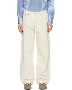 sunflower Off- Loose Jeans - White