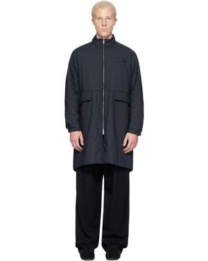 Undercover Cindy Sherman Stand Collar Coat - Blue