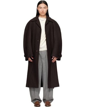 Hed Mayner Twill Coat - Black