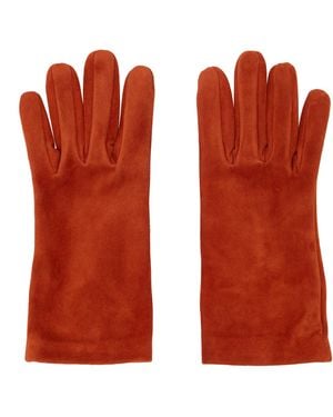Gianvito Rossi Suede Gloves - Red