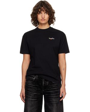 Off-White c/o Virgil Abloh Arrow Glass Flower Regular Logo T-Shirt - Black