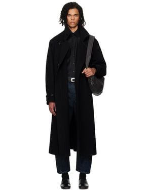 Lemaire Wrap Coat - Black
