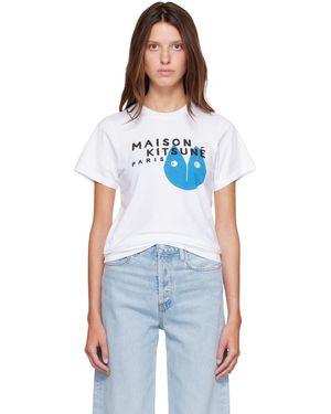 Maison Kitsuné Fortune Fox Standard T-Shirt - Blue