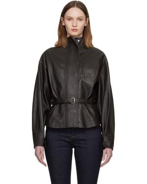 Jacquemus 'The Ciro' Leather Jacket - Black
