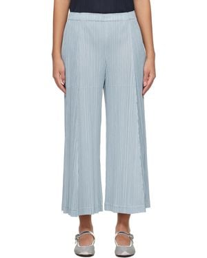 Pleats Please Issey Miyake Thicker Bottoms 1 Pants - Blue