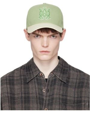 Amiri Two Tone Crystal Ma Cap - Green