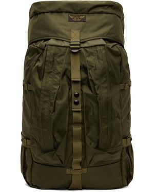RRL Khaki Nylon Utility Backpack - Green