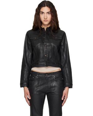 Acne Studios Fitted Denim Jacket - Black