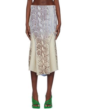 Stanley Raffington Ssense Exclusive Off- & Midi Skirt - Natural