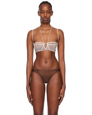Nensi Dojaka Ssense Exclusive Triple Petal Bra - Black