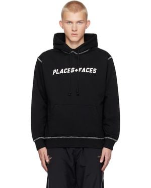 PLACES+FACES Places+faces Contrast Stitch Hoodie - Black