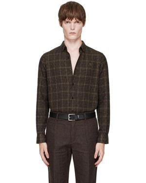 Burberry Relaxed Fit Check Cotton Shirt - Brown