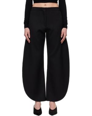 Alaïa Petal Wool Trousers - Black