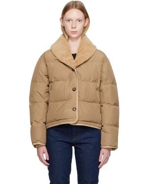 Rag & Bone Angie Puffer Down Jacket - Natural