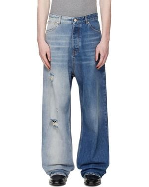 Vetements Degrade Effect Jeans - Blue