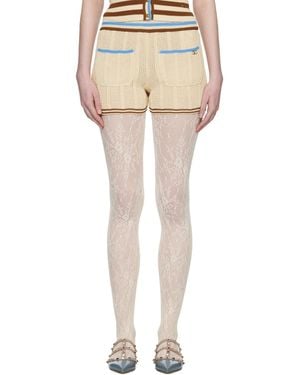 Valentino Cotton Shorts - Natural