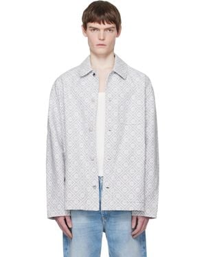 CASABLANCA Monogram Workwear Jacket - White