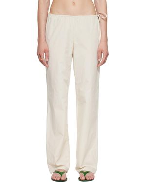 Brooke Callahan Tie Lounge Pants - Natural