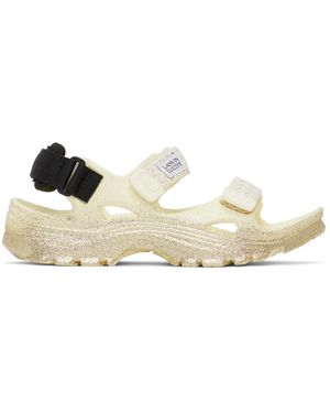 Lanvin Sandales mok curb laces blanc cassé édition suicoke - Noir