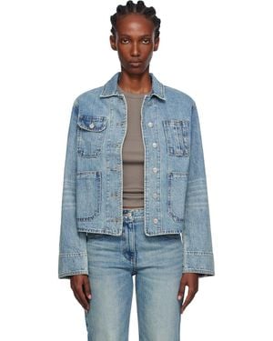OPEN YY Denim Trucker Jacket - Blue