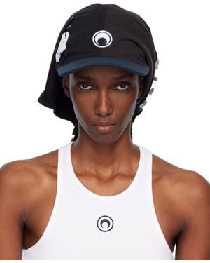 Marine Serre Regenerated Graphic T-Shirts Veiled Cap - White