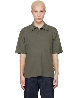Lady White Co. Taupe Summer Wool Polo - Black