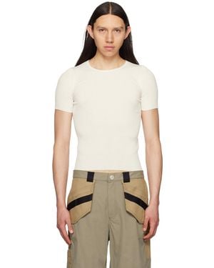 Dion Lee ホワイト Gradient Rib トップス - ナチュラル