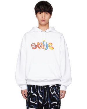 Saturdays NYC Warren Snyc Airbrush Hoodie - White
