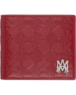 Amiri Lunar New Year 'Ma' Quad Leather Bifold Wallet - Red
