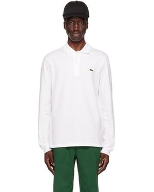 Lacoste ホワイト クラシック ポロシャツ - グリーン