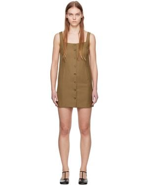 Loulou de Saison Brown Idon Minidress - Black