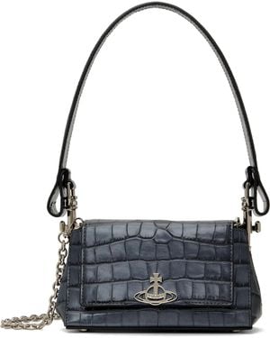 Vivienne Westwood ガンメタル スモール Hazel バッグ - ブルー