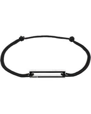 Le Gramme Lacquered Cord 'Le 1.7G' Bracelet - Black