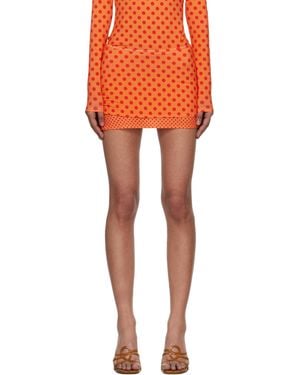 Miaou Elektra Miniskirt - Orange