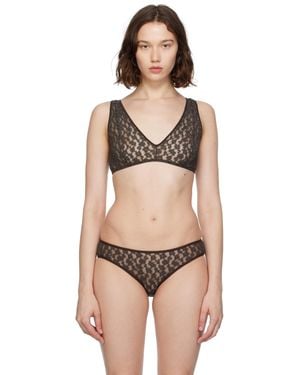Baserange Soutien-Gorge Crescent Brun - Noir